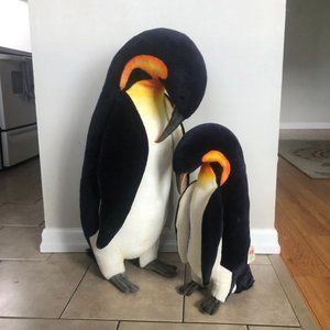 Hansa Creations Realistic Stuffed Animals, Doting Penguins (80cm, 50cm)